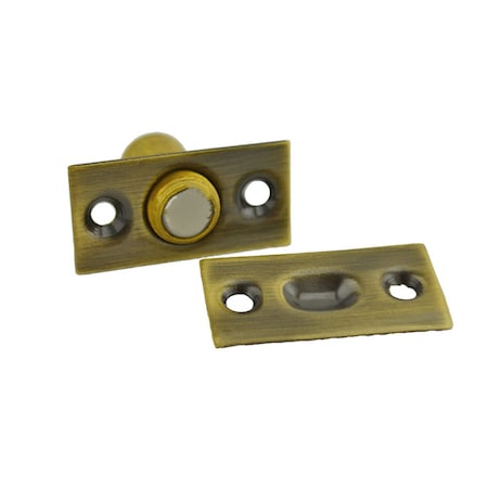 Ives Commercial Solid Brass Adjustable Ball Catch Antique Brass Finish 345B5